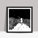 Celestial Waves Square Art Prints