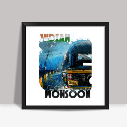 Indian Monsoon Square Art Prints