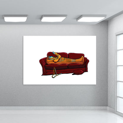 Couch Mummy Wall Art