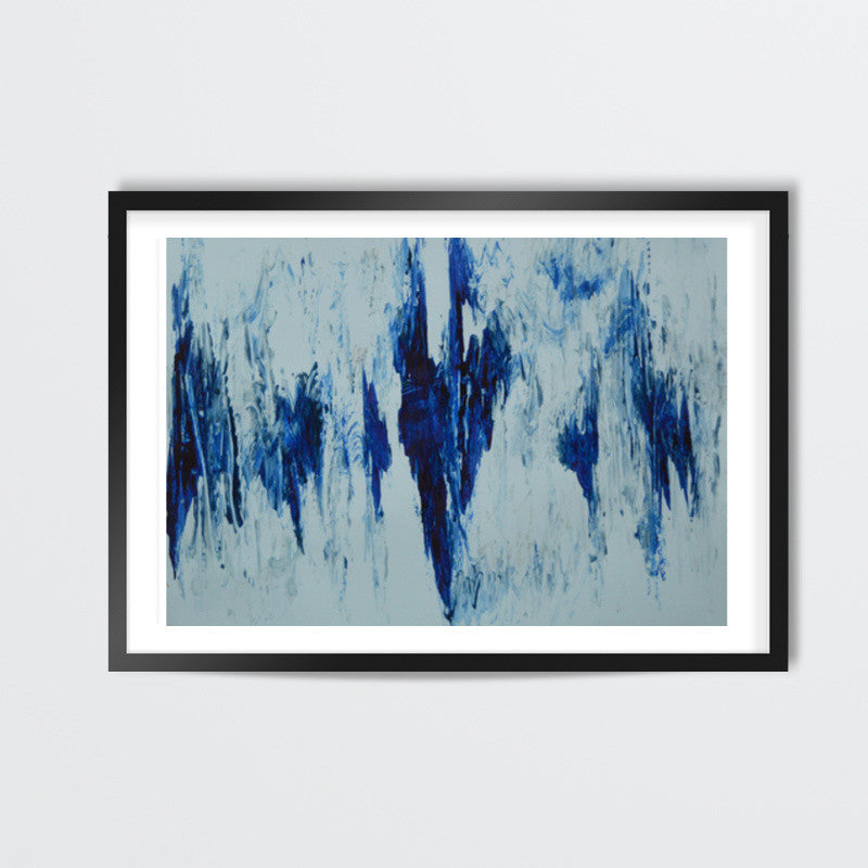 Blue strokes Wall Art