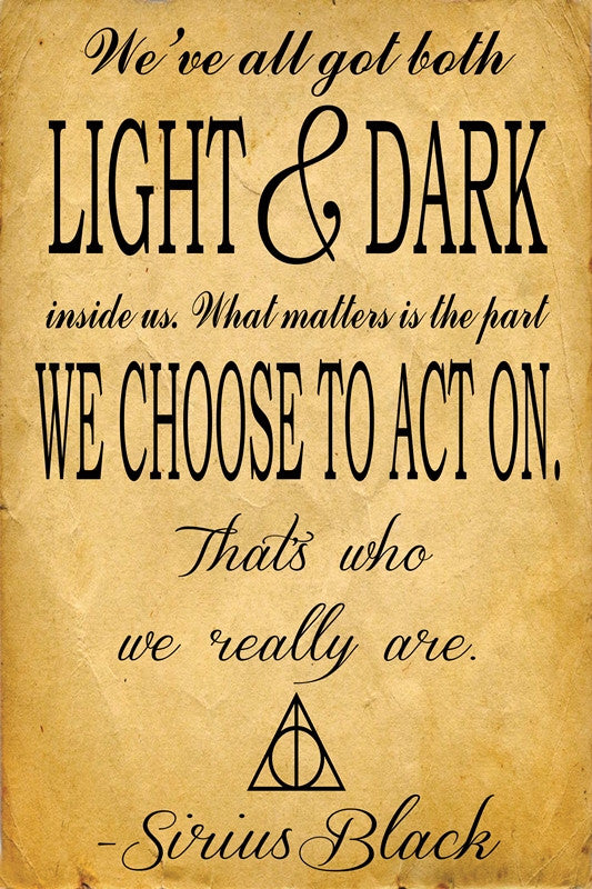 Harry potter Sirius Quote  Wall Art