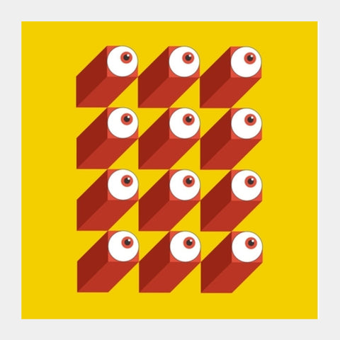 3D Eye Ball Square Art Prints PosterGully Specials