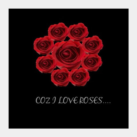 love roses Square Art Prints