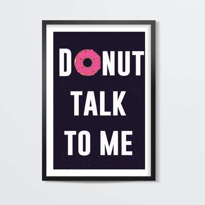 DONUT Talk To Me Wall Art