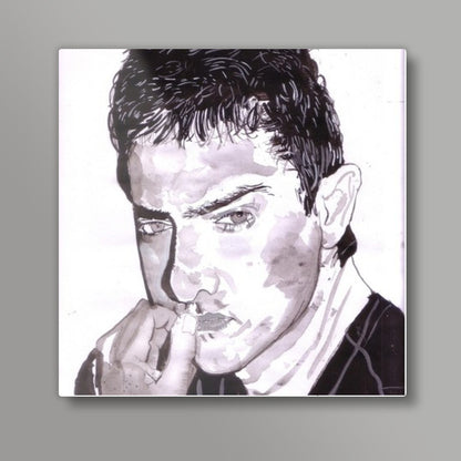 Superstar Aamir Khan is the Thinking Khan Square Art Prints