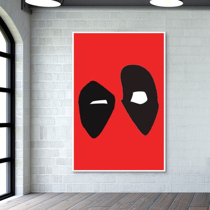 Deadpool Minimal Design Wall Art