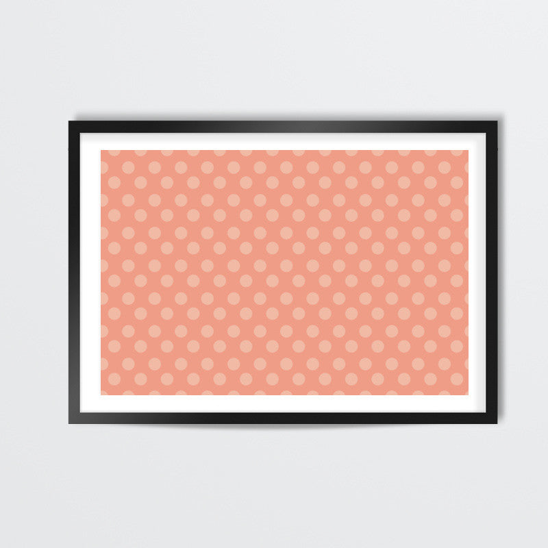 Peach Dots Wall Art