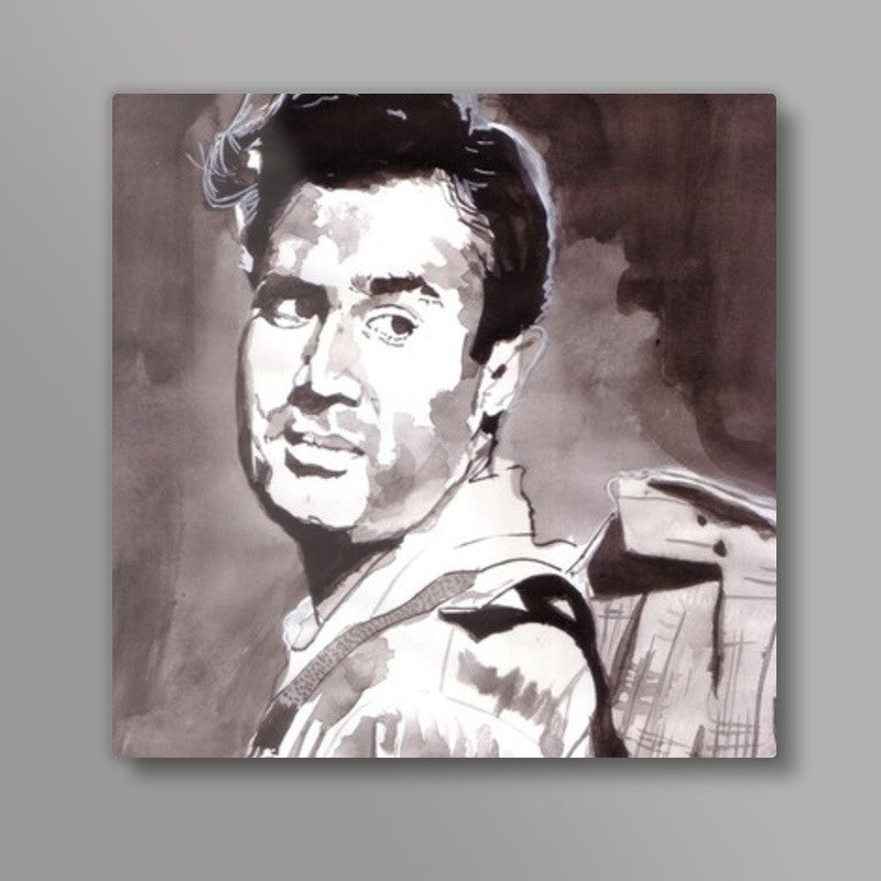 Superstar Dev Anand gracefully accepted all that life brought his way Square Art Prints