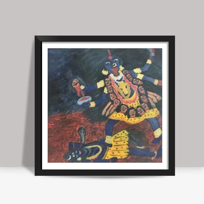 Goddess Kali - Destroyer of Evil | Oil Painting | Square Art Prints