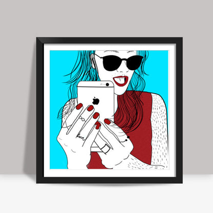 SELFIE Square Art Prints