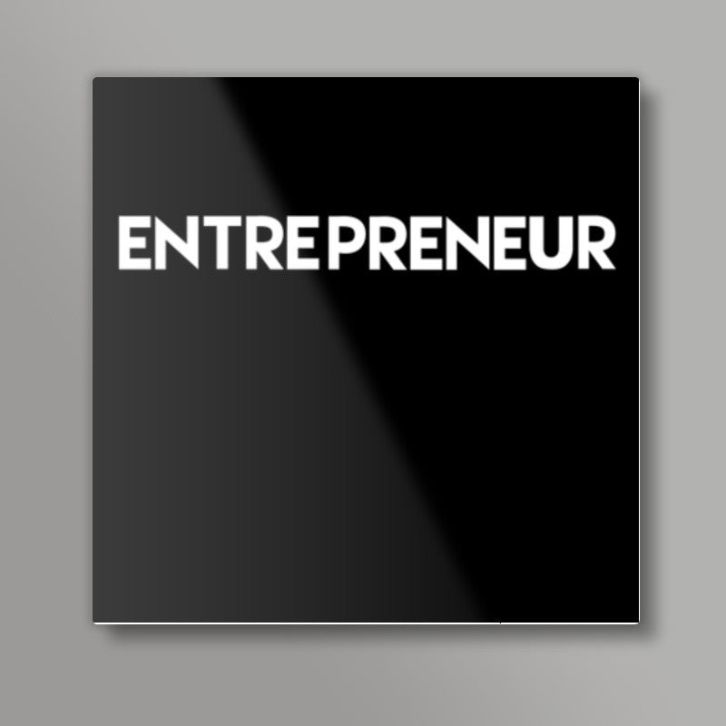 Entrepreneur Black Square Art Prints