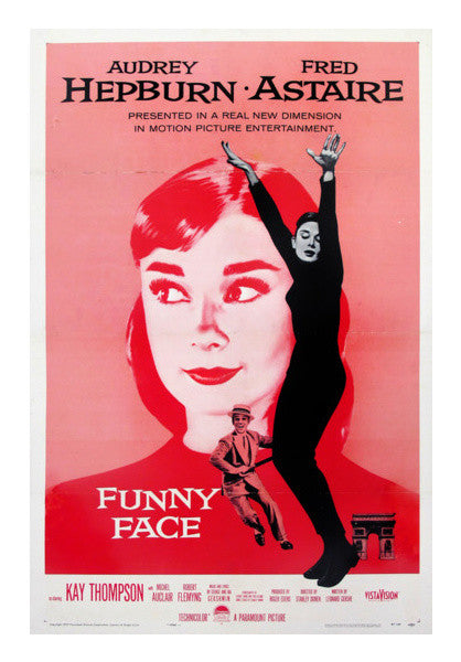 Funny Face Audrey  Wall Art