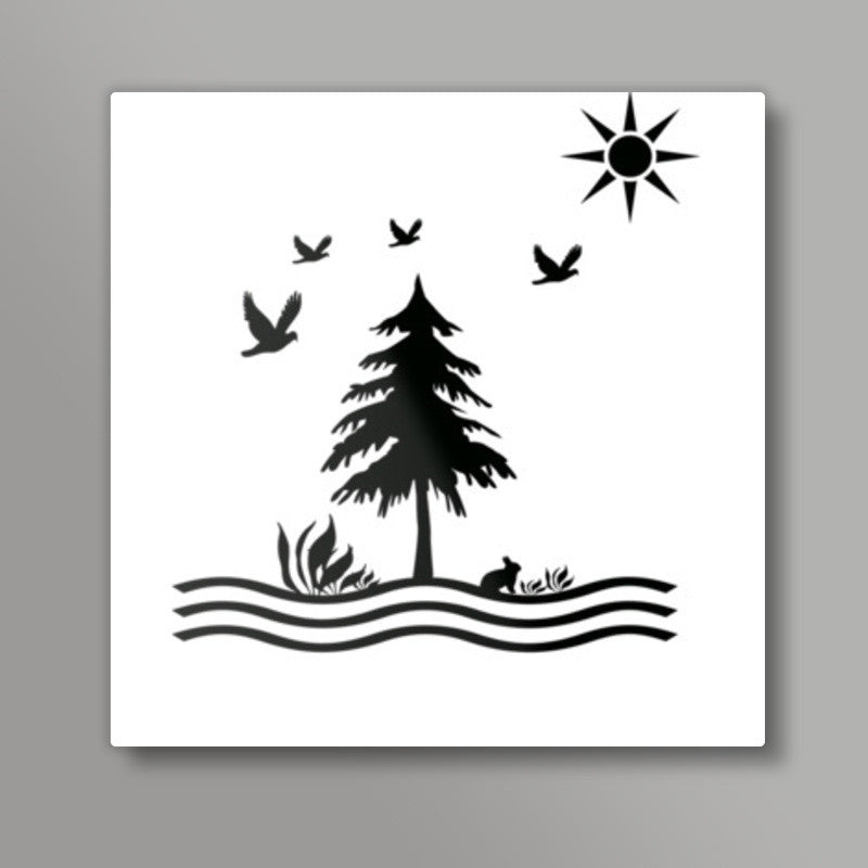Wild Square Art Prints