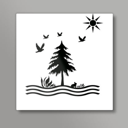 Wild Square Art Prints
