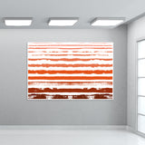 Uneven Orange Stripes Wall Art