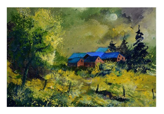Wall Art, Green houses Wall Art