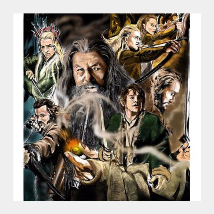 Square Art Prints, The Hobbit Square Art Prints