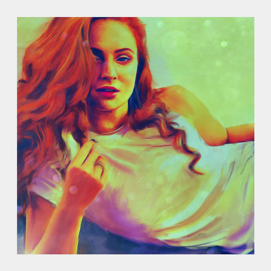 Sophie Turner Square Art Prints