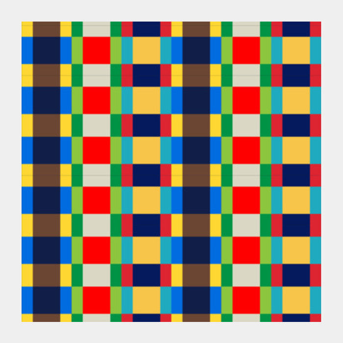 Multi Colored Tile Pattern Square Art Prints PosterGully Specials