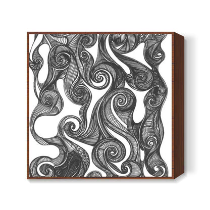 Swirly Whirly Square Art Print Square Art Prints