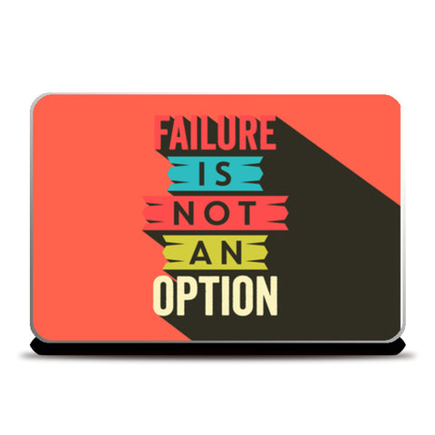 Failure Is Not An Option Red  Laptop Skins