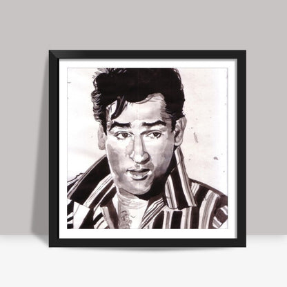 Dance enthusiast and Bollywood star Shammi Kapoor made choreographers dance to his tunes Square Art Prints