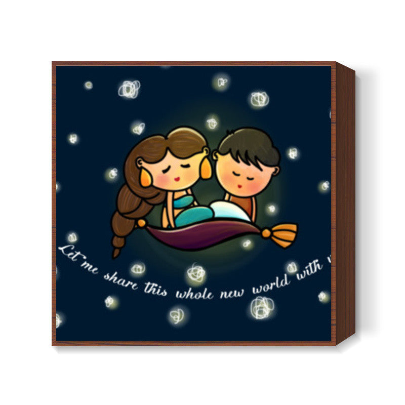 A Whole New World Square Art Prints