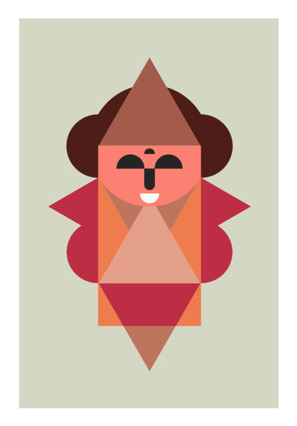 Women African Style Geometric Art Art PosterGully Specials