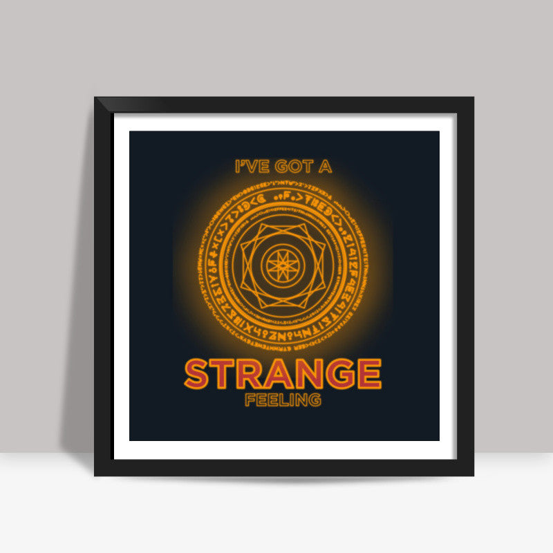 Strange Superhero Minimal Chakra Square Art Prints