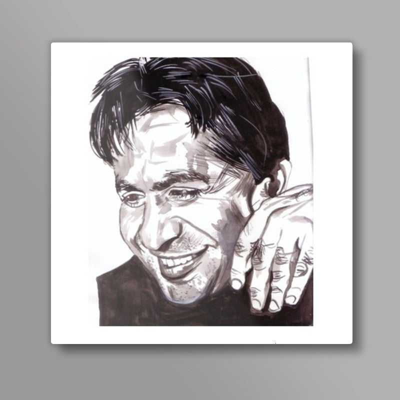 Dilip Kumar is the thespian Square Art Prints