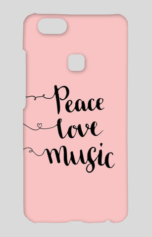 Peace Love Music Vivo V7 Plus Cases