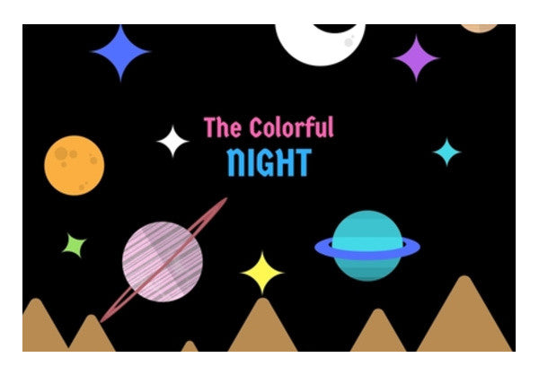 THE COLORFUL NIGHT Wall Art