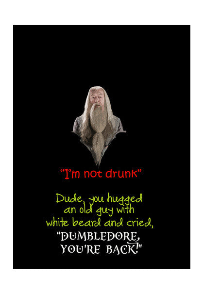 Funny Albus Drunk Wall Art