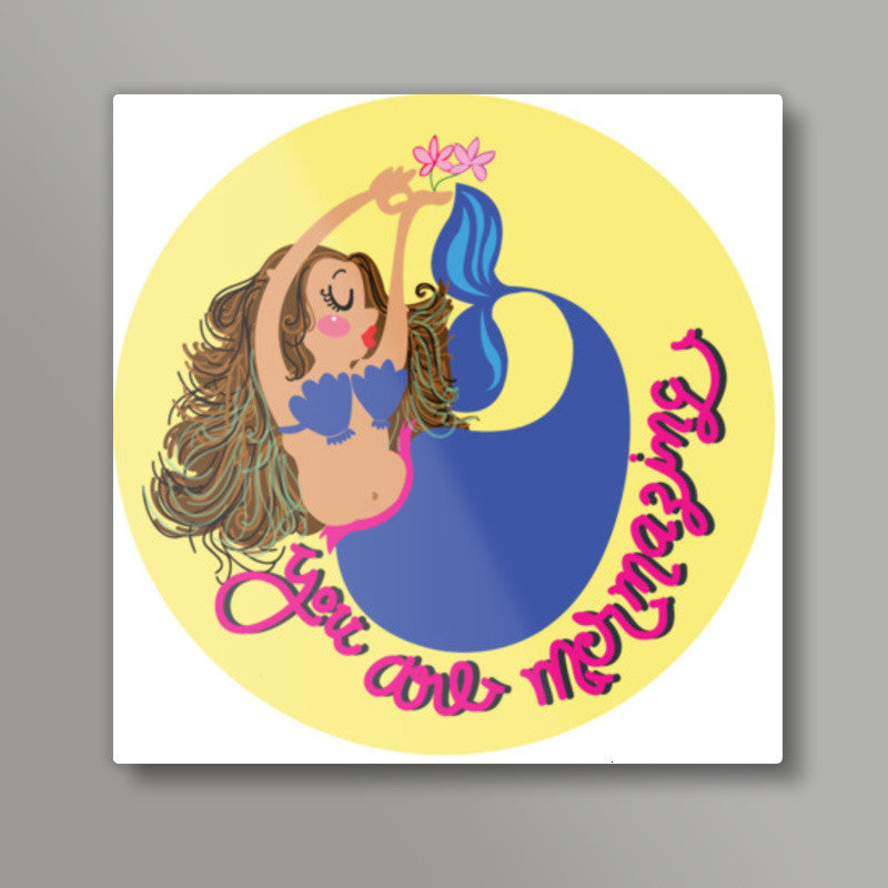 mermaid Square Art Prints