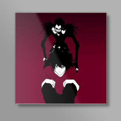 death note L Square Art Prints