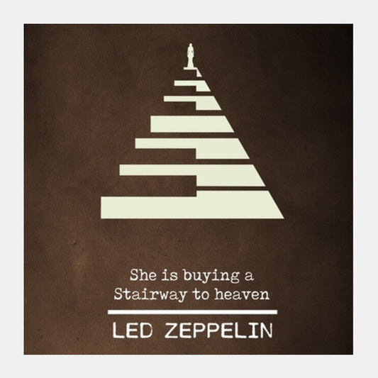 Stairway To Heaven Led Zeppelin Classic Rock Music  Square Art Prints PosterGully Specials
