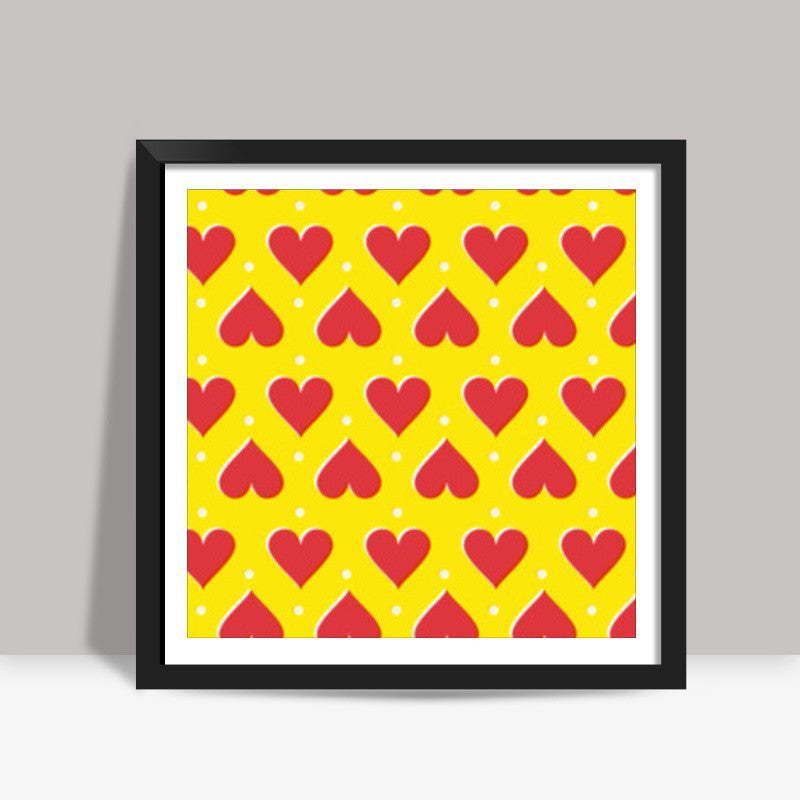 Hearts Square Art Prints