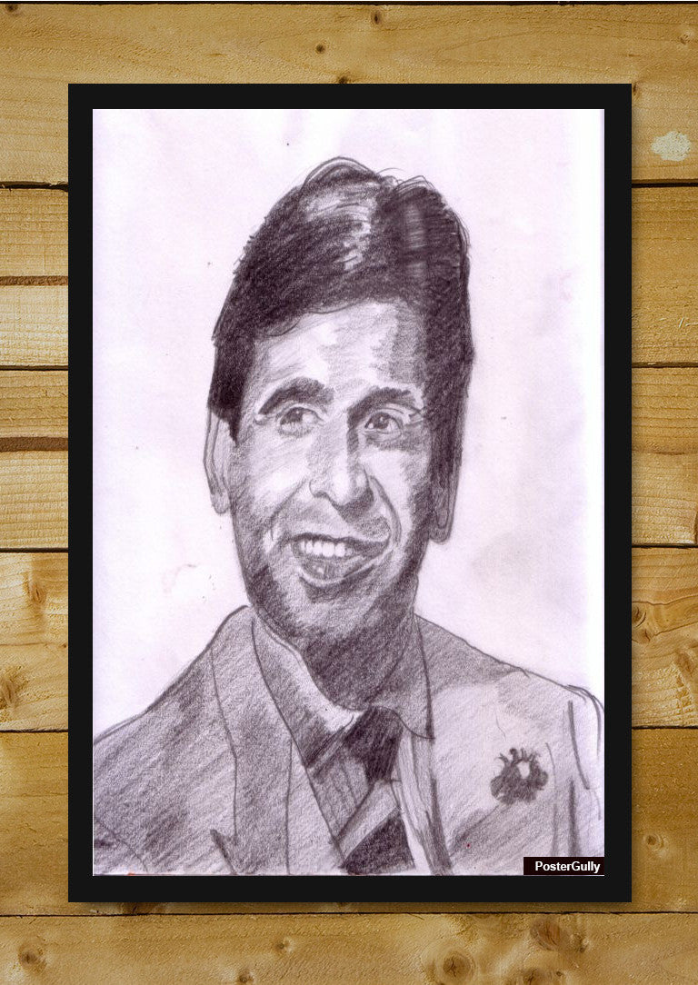 Brand New Designs, Dilip Kumar Sketch Artwork | Artist Saurabh Turakhia, - PosterGully - 2