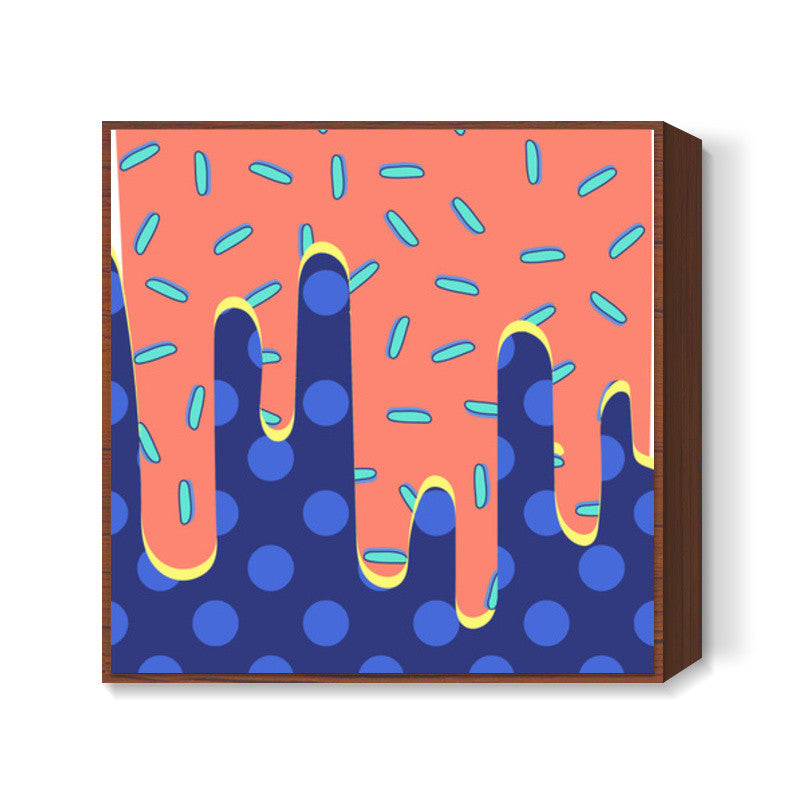 Candy Drip Square Art Prints