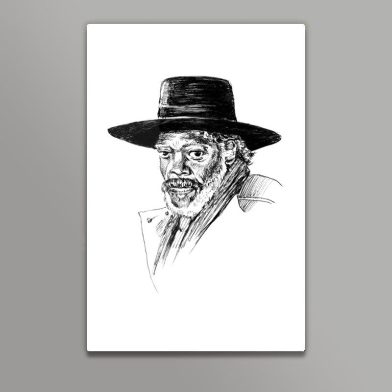 Samuel L Jackson in The Hateful Eight Wall Art