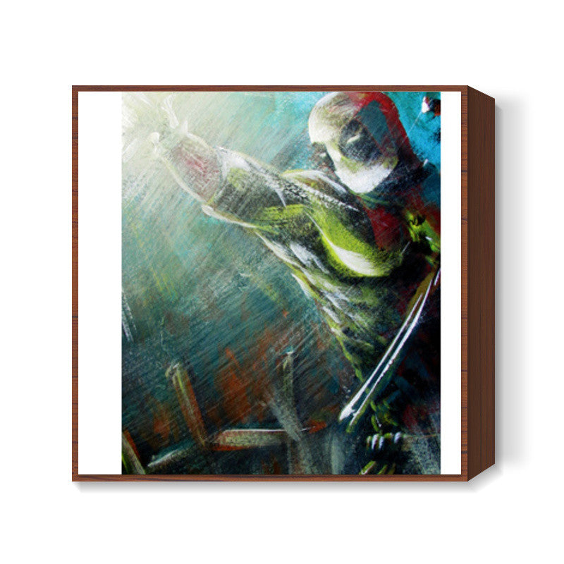 Deadpool Painting Square Art Prints