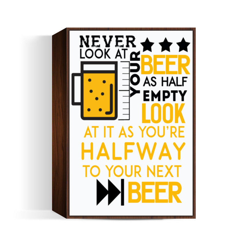 Beer Humour Quote Wall Art