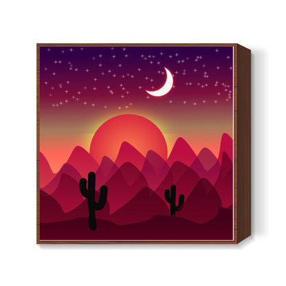 Beautiful Starry Night Square Art Prints