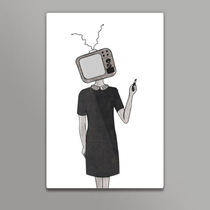 TV Head Wall Art