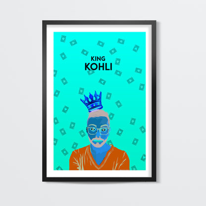 king KOHLI Wall Art