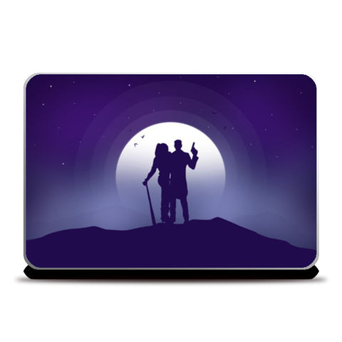 Joker & Harley Quinn Moon Night Laptop Skins