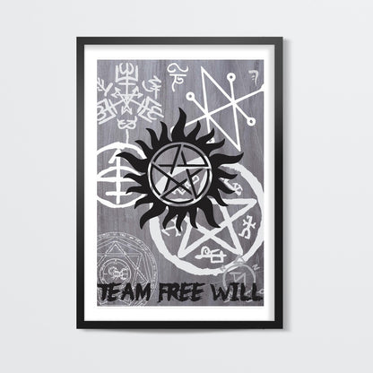 Supernatural sigils Wall Art