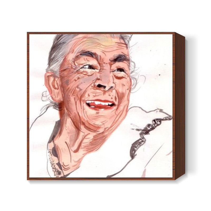 Bollywood actor Zohra Sehgal showed that being young has little to do with age Square Art Prints