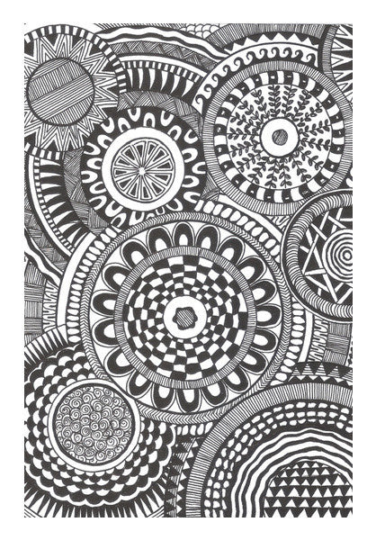 Prints In Circles Art PosterGully Specials