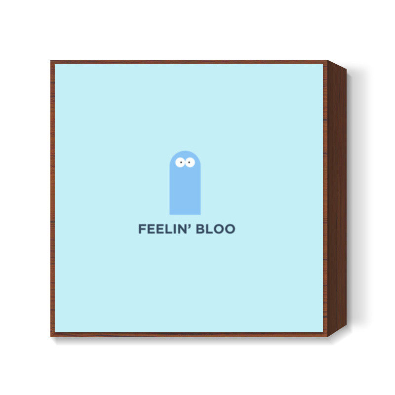 Minimal Retro Cartoon Fosters Home Bloo Square Art Prints